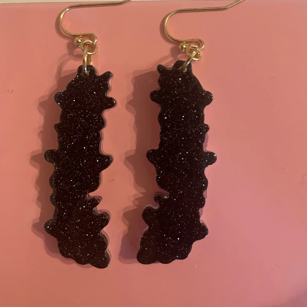 Cute Ghost Earrings for Kids - White with Colorful Accents
